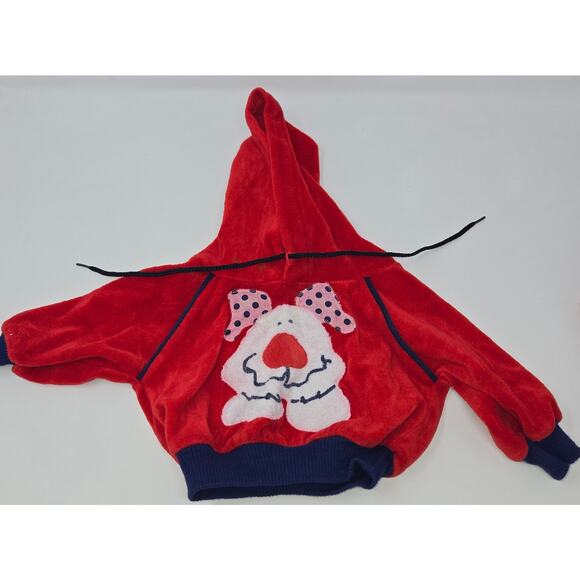 Vintage Toddle Time 6 Month Fleece Sweatsuit Hoodie Pants Dog 1970s Very Good - Picture 9 of 12